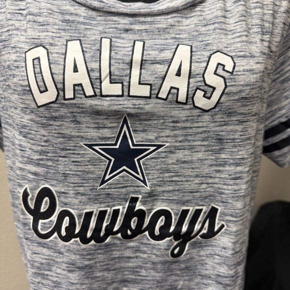 NFL Dallas Cowboys Gray Varsity Stripe Tee 2XL Women’s Fan Shirt Football - Picture 2 of 9
